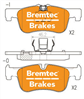 EURO-LINE FRONT BRAKE PADS SET BMW 3 SERIES (F30, F31) 320i BT2325ELC