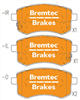 TRADE-LINE BRAKE PADS SET PROTON EXORA 1.6L 2009- BT2326TS