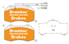 EURO-LINE BRAKE PADS SET BT2345AELC