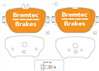 EURO-LINE BRAKE PADS SET MERCEDES BENZ (W213) E400 3.0L BT26330ELC