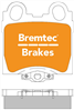 PRO-LINE BRAKE PADS SET LEXUS IS200 2001- BT275PRO