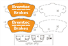 EURO-LINE BRAKE PADS SET FORD FIESTA VI 1.6L 2013- BT3006ELC