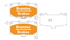 TRADELINE BRAKE PAD SET FRONT SUBARU IMPREZA WRX 2003- BT372TS