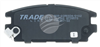 TRADELINE BRAKE PAD SET REAR MITSUBISHI EVO IV 1994-98 BT395TS