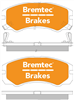 4WD BRAKE PADS SET HOLDEN JACKAROO 4WD 1992- BT414E