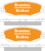 TRADE-LINE BRAKE PADS SET LEXUS LS400 1993-00 BT429TS