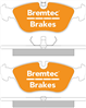 TRADE-LINE BRAKE PADS SET VOLVO C70 2.4 (ATE) 1998-02 BT430TS