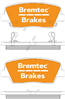 TRADE-LINE BRAKE PAD REAR SET SANTA FE, GENESIS KIA SORENTO BT459TS