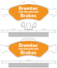 TRADE-LINE BRAKE PADS SET FORD FIESTA 1.2, 1.8 (WO/ABS) BT652TS