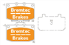 4WD BRAKE PADS SET MAZDA RX7 II (FC) TURBO BT746E