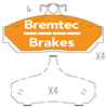 4WD BRAKE PADS SET HOLDEN HX GIRLOCK ALLOY BT872E