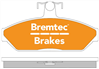 TRADE-LINE BRAKE PADS SET FORD FALCON XE-XF (GIRLOCK) BT876TS