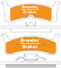 TRADE-LINE BRAKE PADS SET MITSUBISHI MAGNA TM, TN, TP BT886TS