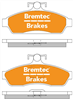 TRADE-LINE BRAKE PADS SET NISSAN SKYLINE GX, GXE, R31 BT887TS