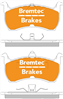 4WD BRAKE PADS SET FORD FALCON EA-ED 1988-94 BT889E