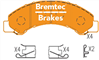 ENDURE 4WD BRAKE PADS SET ISUZU N-SERIES (NKR NPR) 3.0Di BT91120E