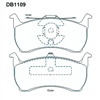 FRONT DISC BRAKE PADS - FORD FALCON EA EB ED 88-96 DB1109F