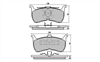 FRONT DISC BRAKE PADS - FORD FALCON EA,EB ED 88-96 DB1109 UC