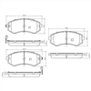 FRONT DISC BRAKE PADS NISSAN DB1148F