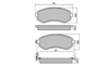 REAR DISC BRAKE PADS - NISSAN PATROL CERAMIC 98-