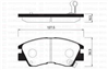 FRONT DISC BRAKE PADS - MITSUBISHI L300 88-94 INJ