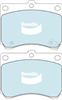 FRONT DISC BRAKE PADS - FORD / MAZDA LASER/323 BG , BJ 91-9