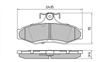 REAR DISC BRAKE PADS - MITSUBISHI MAGNA 91-03