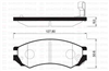 FRONT DISC BRAKE PADS - NISSAN BLUEBIRD U11 , U12  87-92