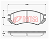 FRONT DISC BRAKE PADS - NISSAN PULSAR N16 00-06 DB1214 E