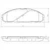 FRONT BRAKE PADS NISSAN PATROL Y60 92- DB1257F