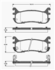 REAR BRAKE PADS - MAZDA 323 BH ASTINA CERAMIC 94-