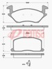 FRONT DISC BRAKE PADS - TOYOTA STARLET NP80 90- DB1314 E