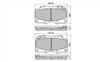 FRONT DISC BRAKE PADS - TOYOTA PRADO KZJ90,RZJ90/5 96-03