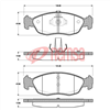 FRONT BRAKE PADS CITROEN PEUGEOT R 306 93- (159.0) DB1339F