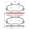 FRONT BRAKE PADS FORD TRANSIT 80-120 91- DB1340F