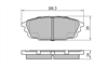 REAR BRAKE PADS - FORD MAZDA 323 BJ CERAMIC 98-04