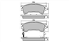 FRONT DISC BRAKE PADS - FORD / MAZDA 323 BJ 98-03