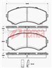 DB1385 UC FRONT DISC BRAKE PADS - MAZDA MPV 91-