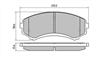 FRONT BRAKE PADS - MASDA MPV CERAMIC 91-