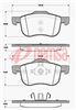 DB1445 E FRONT DISC BRAKE PADS - VOLVO V70 S80,XC70 99-05