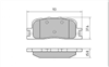 REAR DISC BRAKE PADS - TOYOTA CAMRY ACV30 , MCV30 , ACV35