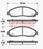 FRONT DISC BRAKE PADS - ISUZU D-MAX 02-08 DB1468 UC