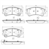 FRONT BRAKE PADS MAZDA 6 ATENZA 02- (492.0) DB1484FP