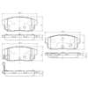 REAR BRAKE PADS MAZDA RX8 NISSAN AVENIR  01- DB1493F