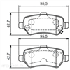 REAR BRAKE PADS - HOLDEN ASTRA G CERAMIC 90-04