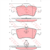 REAR BRAKE PADS MERCEDES E CLASS S CLASS 99- DB1657F