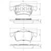 REAR BRAKE PADS MAZDA 3 / AXELLA (346.0) DB1665F