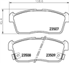 FRONT DISC BRAKE PADS - SUZUKI IGNIS 00-05