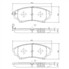 FRONT BRAKE PADS FORD MAZDA PROCEED 00- (626.0) DB1681FP