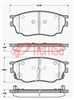 DB1682 E FRONT DISC BRAKE PADS - MAZDA MAZDA 6 GG 02-